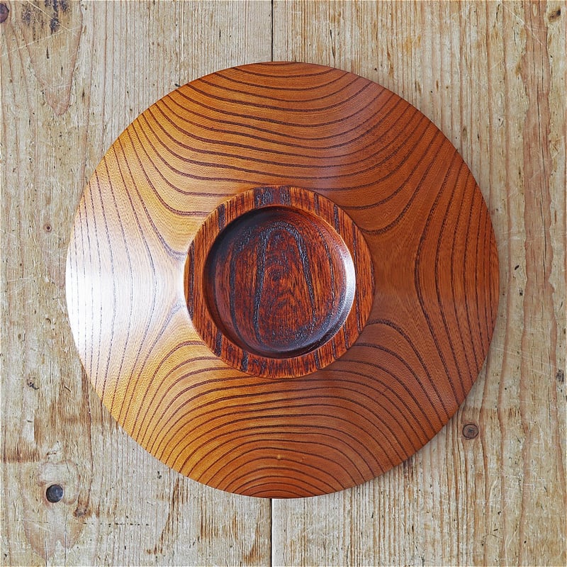 野澤 裕樹 ケヤキ 拭漆 高台付き盛り皿 | MARKUS