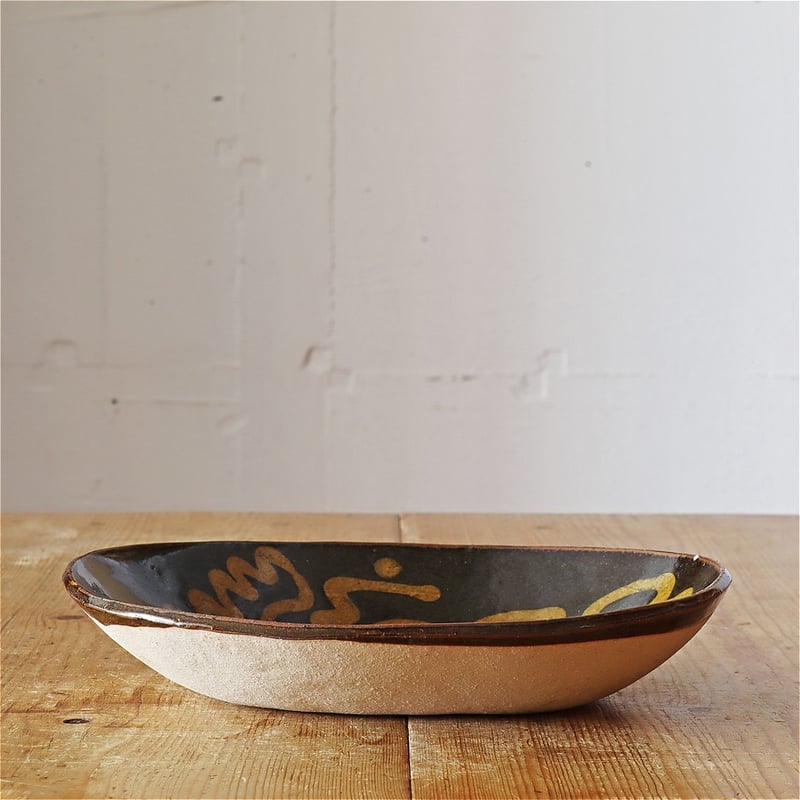 齊藤十郎 スリップウェア 楕円カレー皿 6 | MARKUS