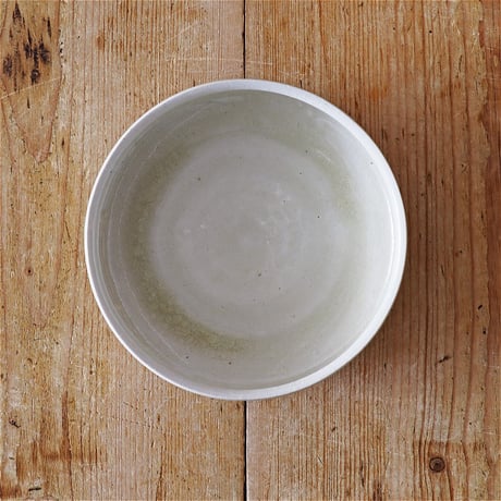 田中 大喜　灰釉 丸浅鉢