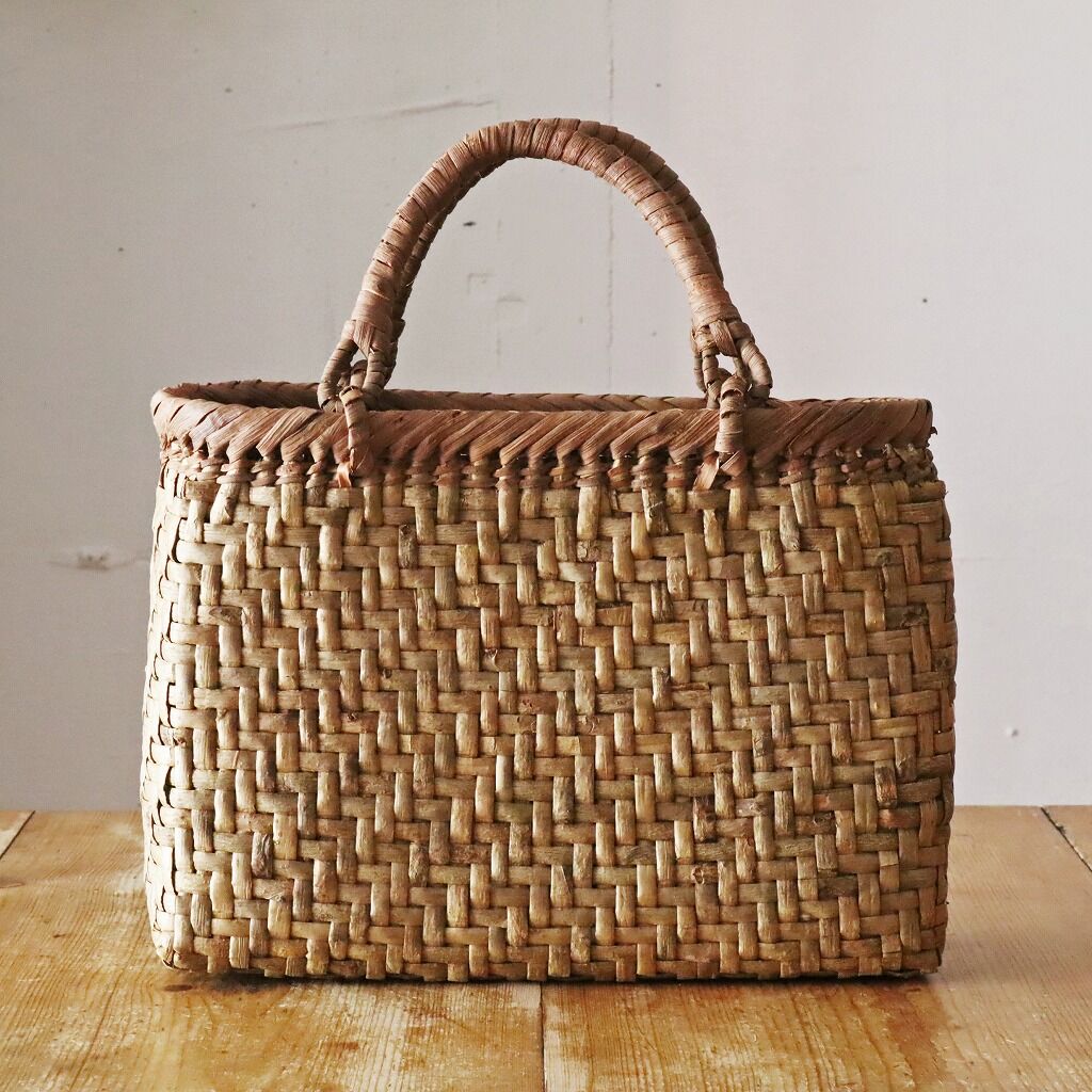 カゴ細工 葡萄皮 天然 国産 美品 希少 伝統工芸品 頼ん