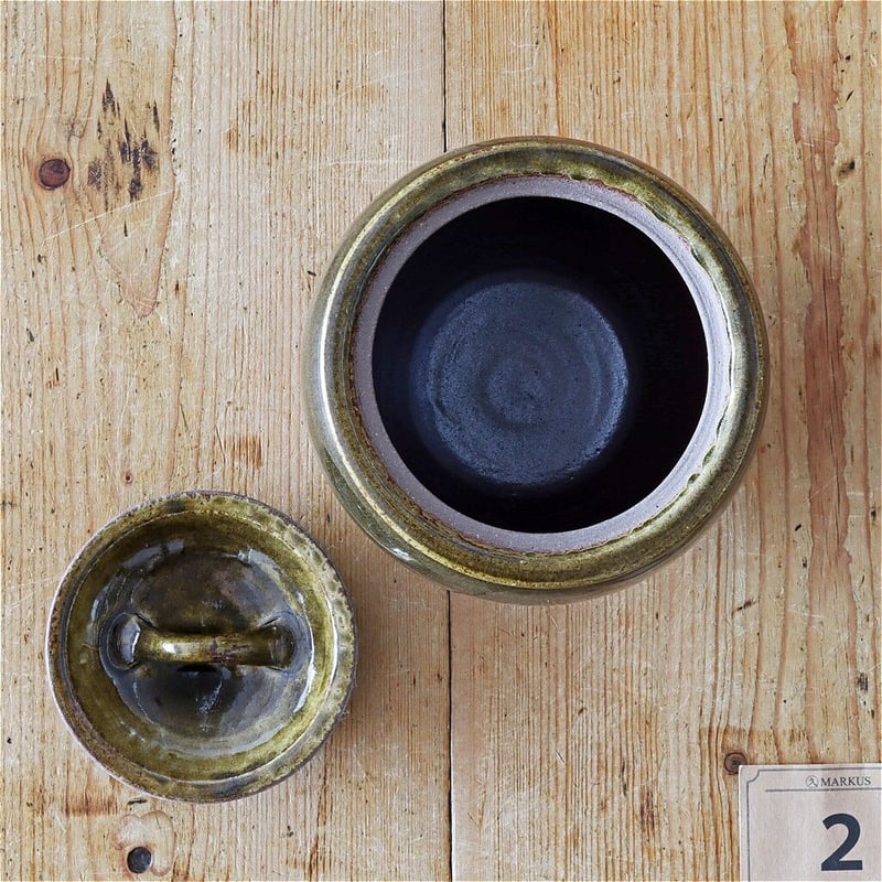 山上（ヤマジョウ）宮崎 匠 瓷（蓋付き壺）Slim② | MARKUS