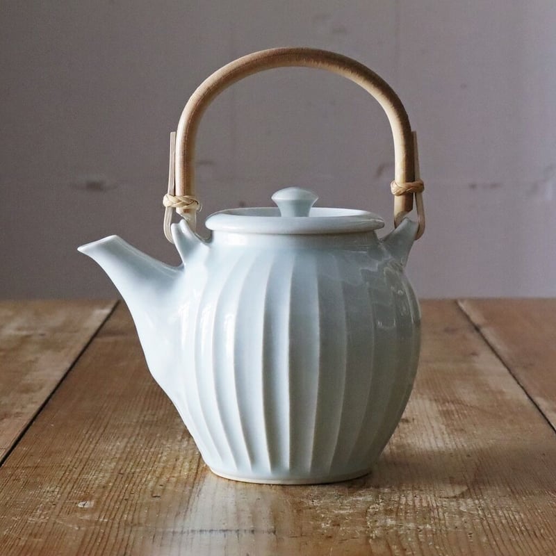 白磁 土瓶] 石飛勝久