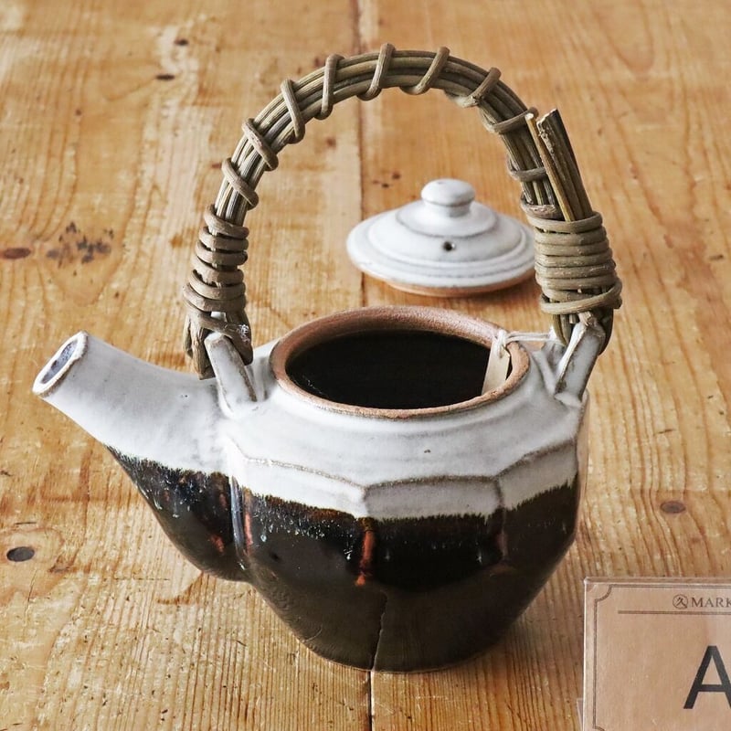 俊彦窯 清水俊彦 面取り土瓶 掛分け A | MARKUS