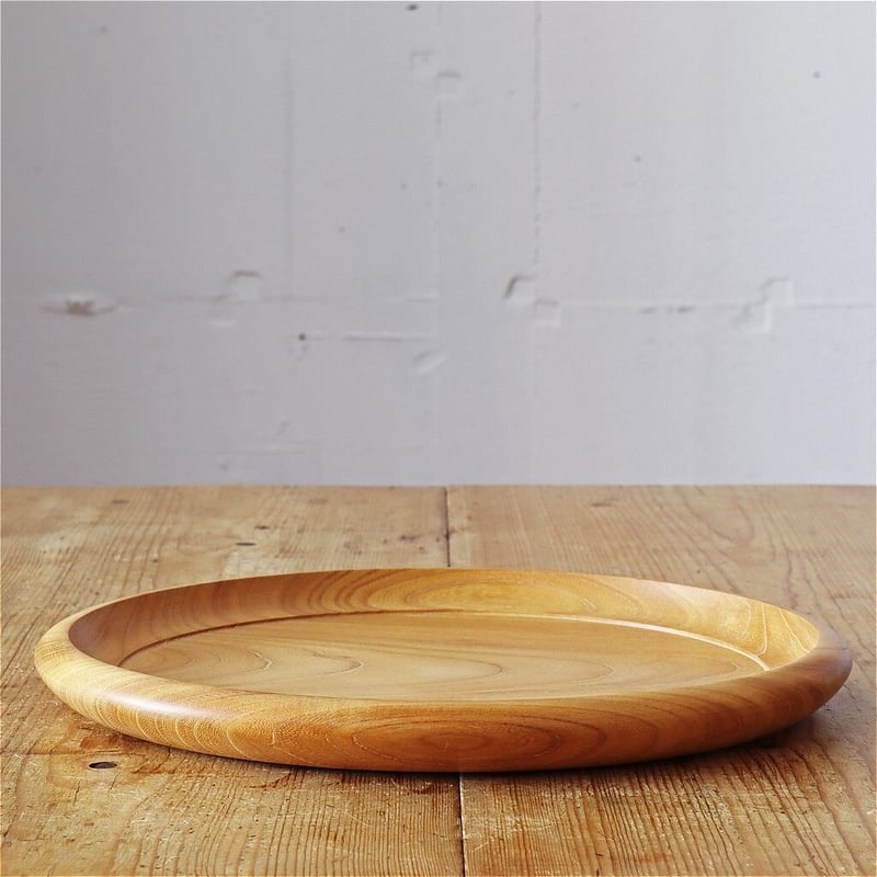 森山ロクロ工作所 欅 辰巳型盆 尺寸 木地 | MARKUS