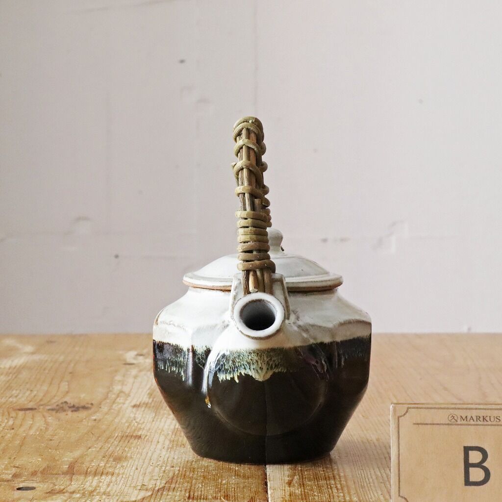 俊彦窯 清水俊彦 面取り土瓶 掛分け B | MARKUS