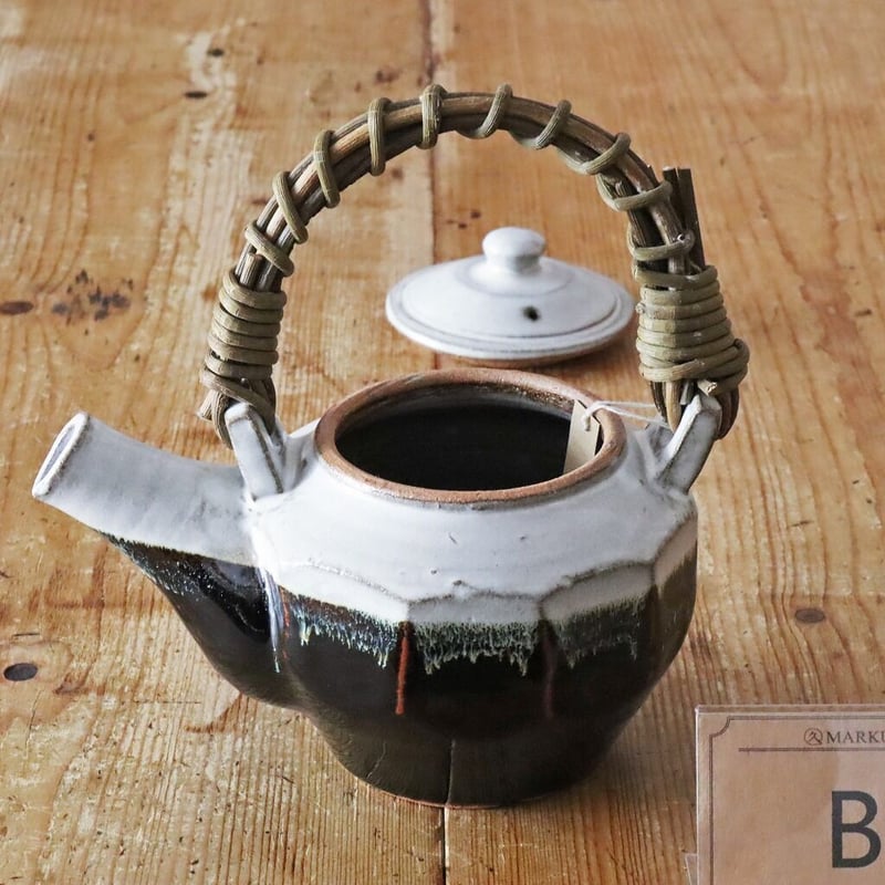 俊彦窯 清水俊彦 面取り土瓶 掛分け B | MARKUS