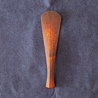 大久保ハウス木工舎　角杓文字（栗：拭き漆）
