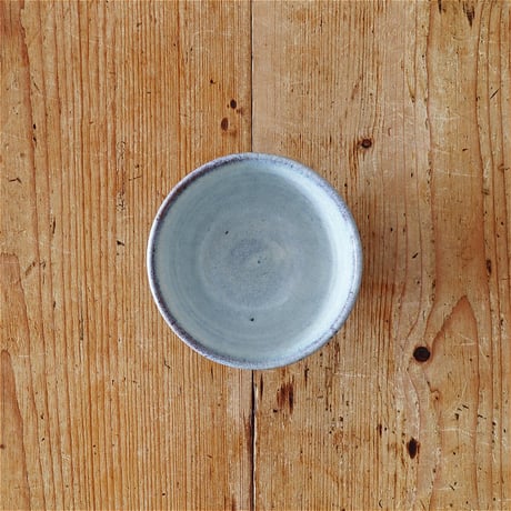 坂西康俊　しのぎ飯碗  中　掛分：糠白×茶