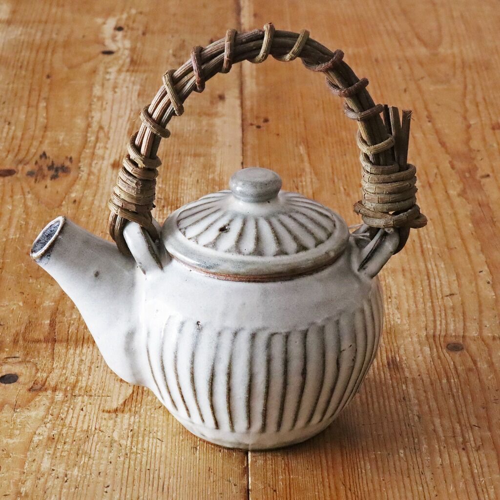 唐 黄道窯 黒釉白斑水注 湯瓶 土瓶 湯沸 唐物 木製箱付★時代物★希少品 fit=scale-down,w=1200