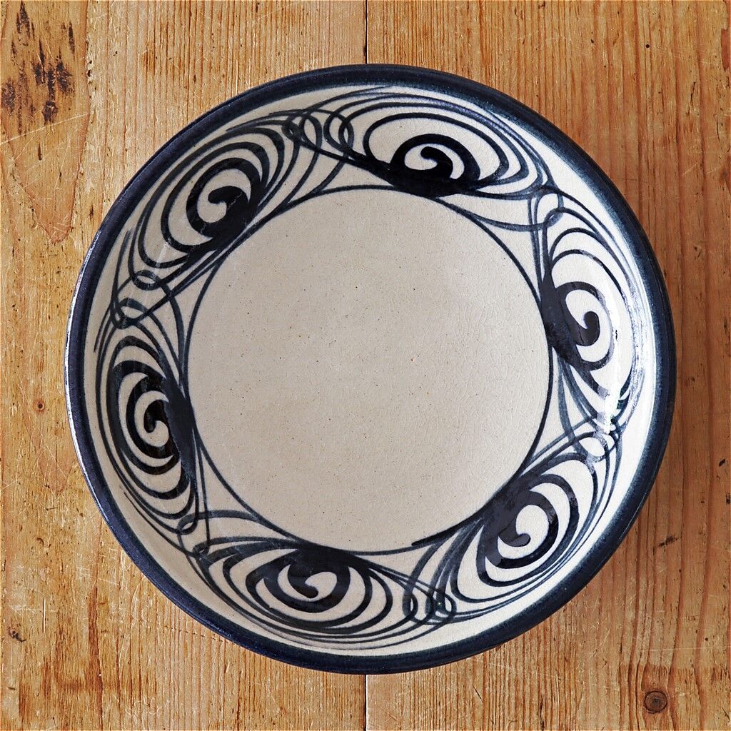 瀬戸本業窯 馬の目 7.5寸皿 呉須 | MARKUS