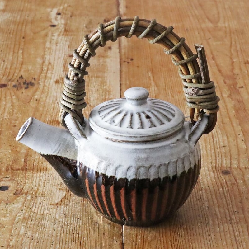 俊彦窯 清水俊彦 しのぎ土瓶 掛分け | MARKUS