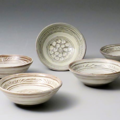 唐津焼13代中里太郎右衛門作湯呑五客セット