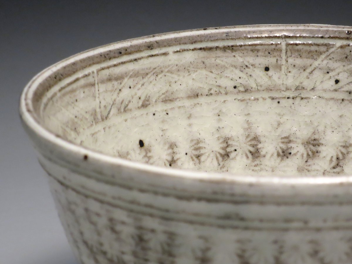 2502 十四代中里太郎右衛門 唐津焼 花三島 銘々皿 五客揃 未使用