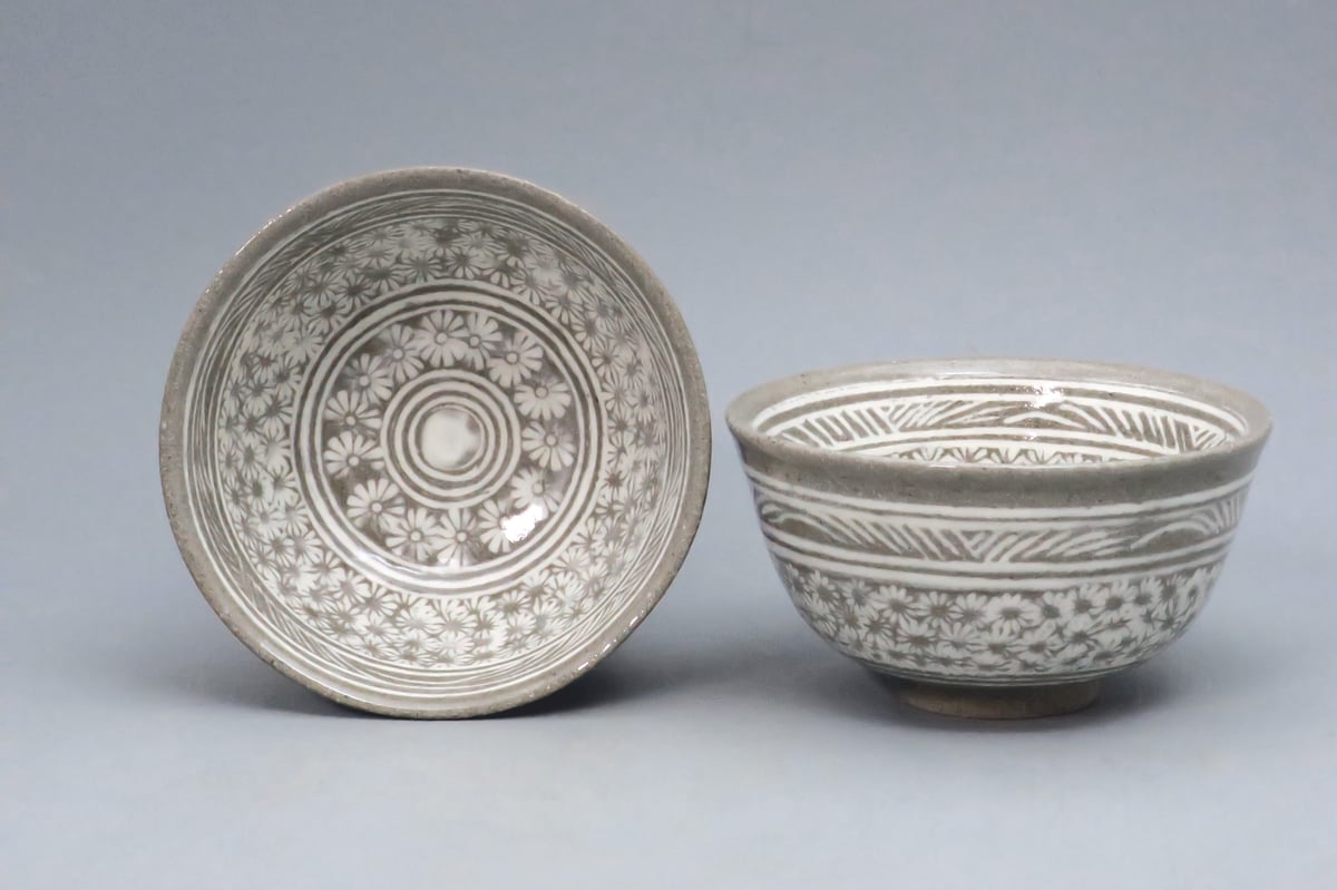 中里太郎右衛門窯 唐津三島湯呑 (B-39) | 中里太郎右衛門窯【公式通販