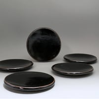 中里太郎右衛門窯　唐津プレート12 (5枚組)　黒唐津(T-12)