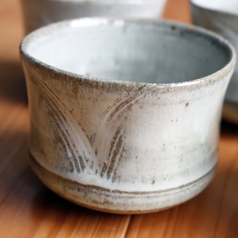 A1292-6/十三代中里太郎右衛門窯/斑唐津割山椒向付6客/共箱/懐石道具/ A1292-6/十三代中里太郎右衛門窯/斑唐津割山椒向付