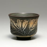 高台に掻き銘「十四代太郎衛門」貴重な作品 絵唐津四方向付 共箱 高台に掻き銘「十四代太郎衛門」貴重な作品 絵唐津四方向