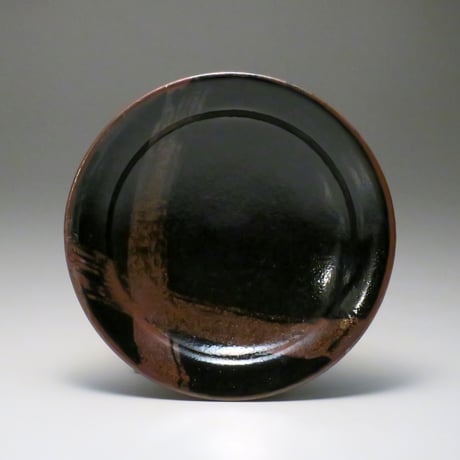 中里太郎右衛門窯　黒唐津銘々皿 (D-7)