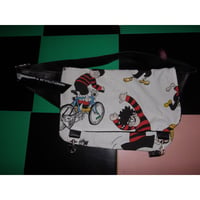 DENNIS THE MENACE/VINTAGE FABRIC REUSE MESSENGERBAG