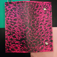 蛍光PINK×BLACK　LEOPARD　PATTERN/WALLET