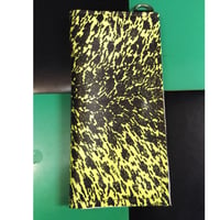 蛍光yellow×BLACK　LEOPARD　PATTERN/WALLET