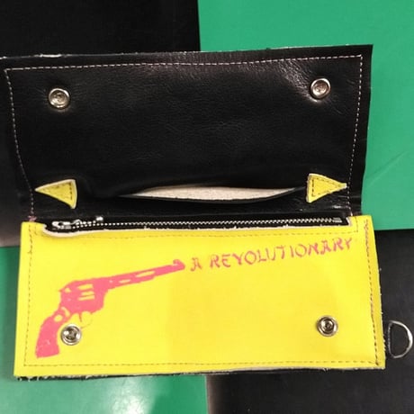 蛍光yellow×pink LEOPARD　PATTERN/WALLET