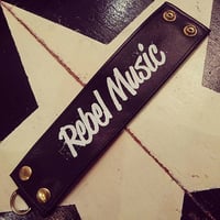 Rebel Music/leather wristband