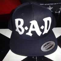BIG AUDIO DYNAMITE /B・A・D flat visor cap/BLACK×IVORY