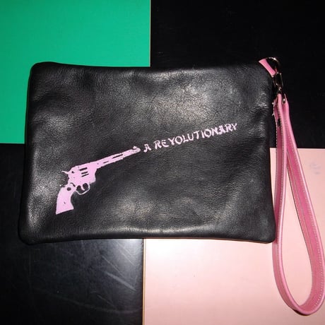 LAMF LEATHER CLUTCH BAG