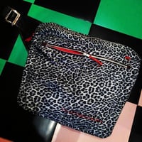 LEOPARD MESSENGER BAG
