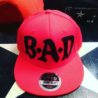 BIG AUDIO DYNAMITE /B・A・D flat visor cap/RED×BLACK