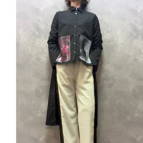 画家コラボプリントロングシャツ