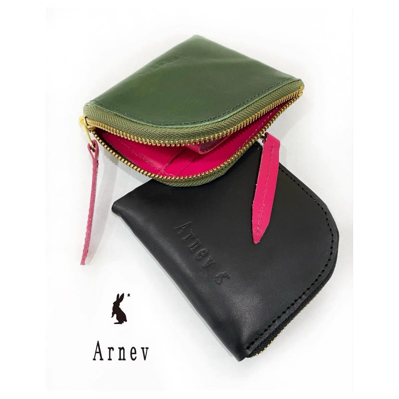unisexレザーミニウォレット | Arnev