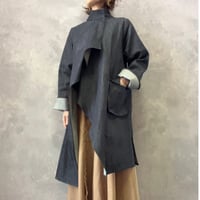 デニムアシメコート