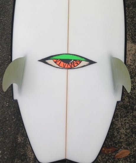 5'8" Circa 80's HIGH PERFORMANCE  "Magret" Air brushed & Hand shaped by Peter Schroff