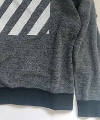 Vintage raglan 80's sweat shirts Dark gray