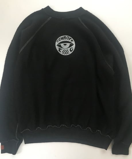 Vintage raglan sweat shirts Black