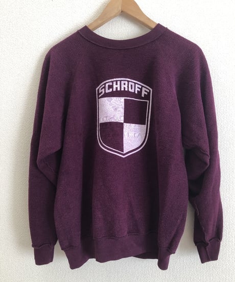 VINTAGE RAGLAN SWEAT SHIRTS  Plum