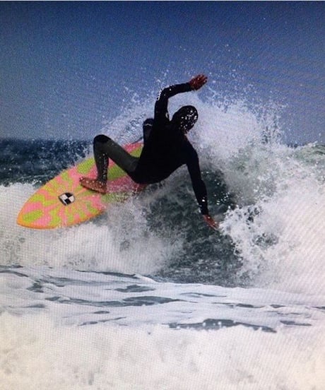 5'11"  HIGH  PERFORMANCE  "Iren" Air brushed & Hand shaped by Peter Schroff