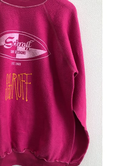 VINTAGE RAGLAN SWEAT SHIRTS                      Baby Pink