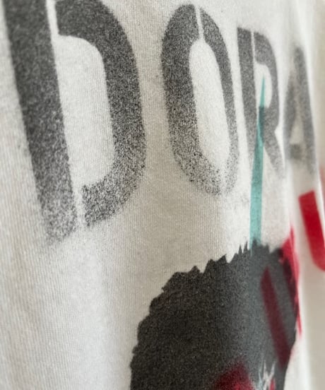 SATENCILED "DORA"TEE (White) M