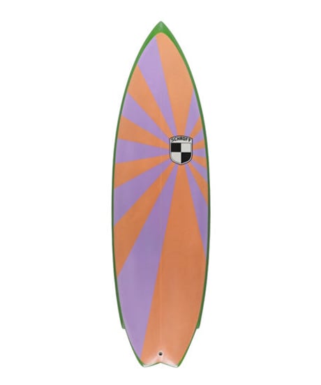 5'8"USED BOARD 　　　　HIGHPERFORMANCE  "Penny"    Air brushed & Hand shaped by Peter Schroff