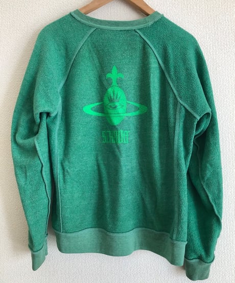VINTAGE RAGLAN SWEAT SHIRTS   　　H/green