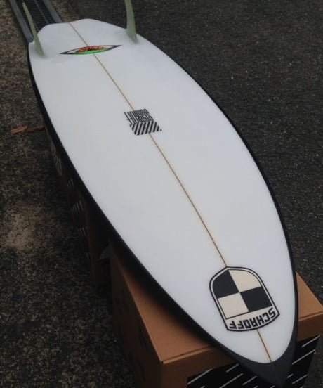 5'8" Circa 80's HIGH PERFORMANCE  "Magret" Air brushed & Hand shaped by Peter Schroff
