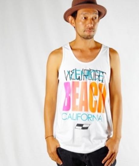 "VENICE BEACH"  Tank Top-Shirts  （White）