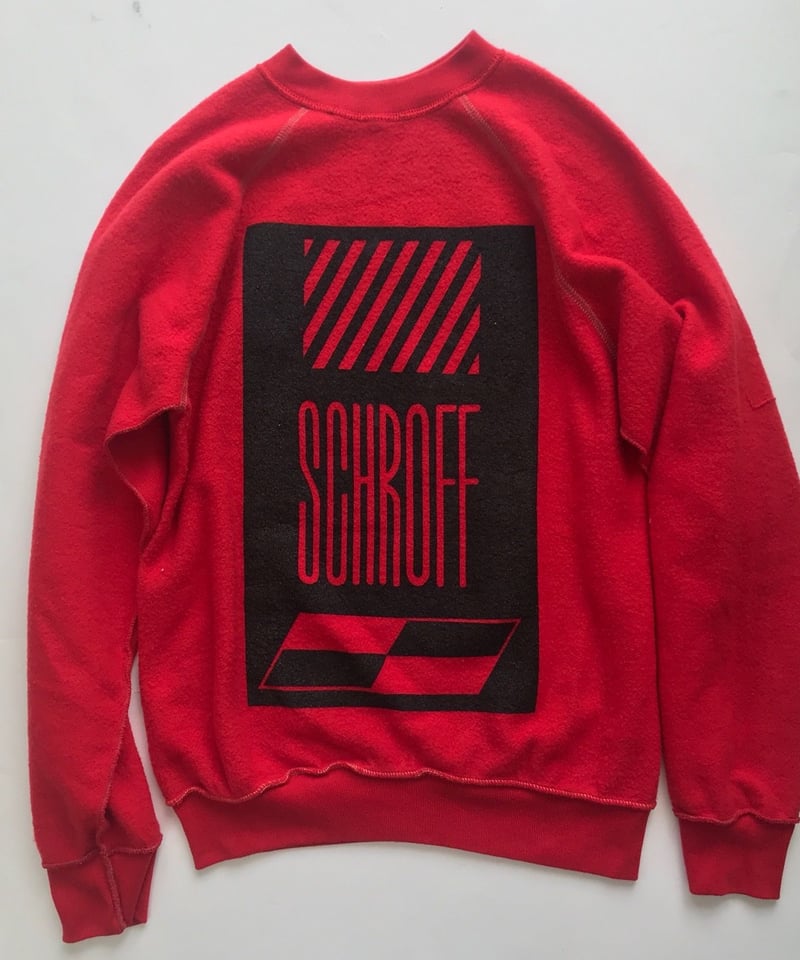 Vintage raglan sweat shirts Red | SCHROFF archive vintage raglan sweat ラグラン スウェット