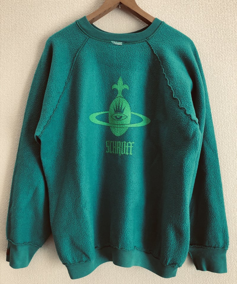 Vintage raglan sweat shirts lt green | SCHROFF
