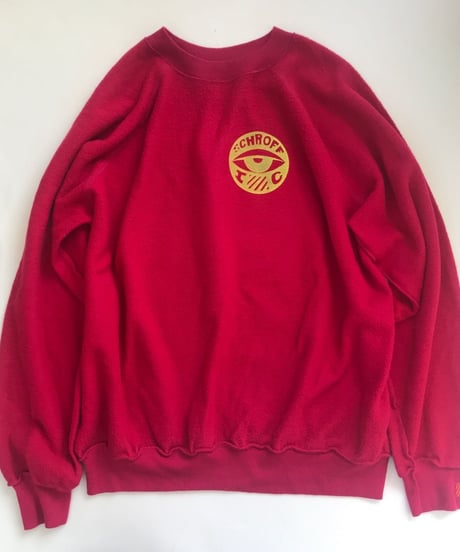 Vintage raglan sweat shirts Red