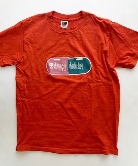 HAPPY HOLIDAY 2000 T-shirts　  orange（dead stock)