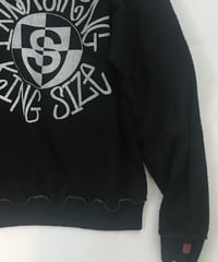 Vintage raglan sweat shirts Black